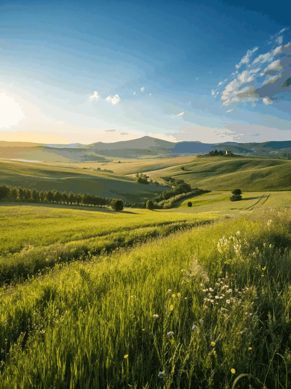 A picturesque image of vast, well-maintained lands, highlighting the land stewardship practices of CHASSE PRIVEE LES CHARBONNIERS.